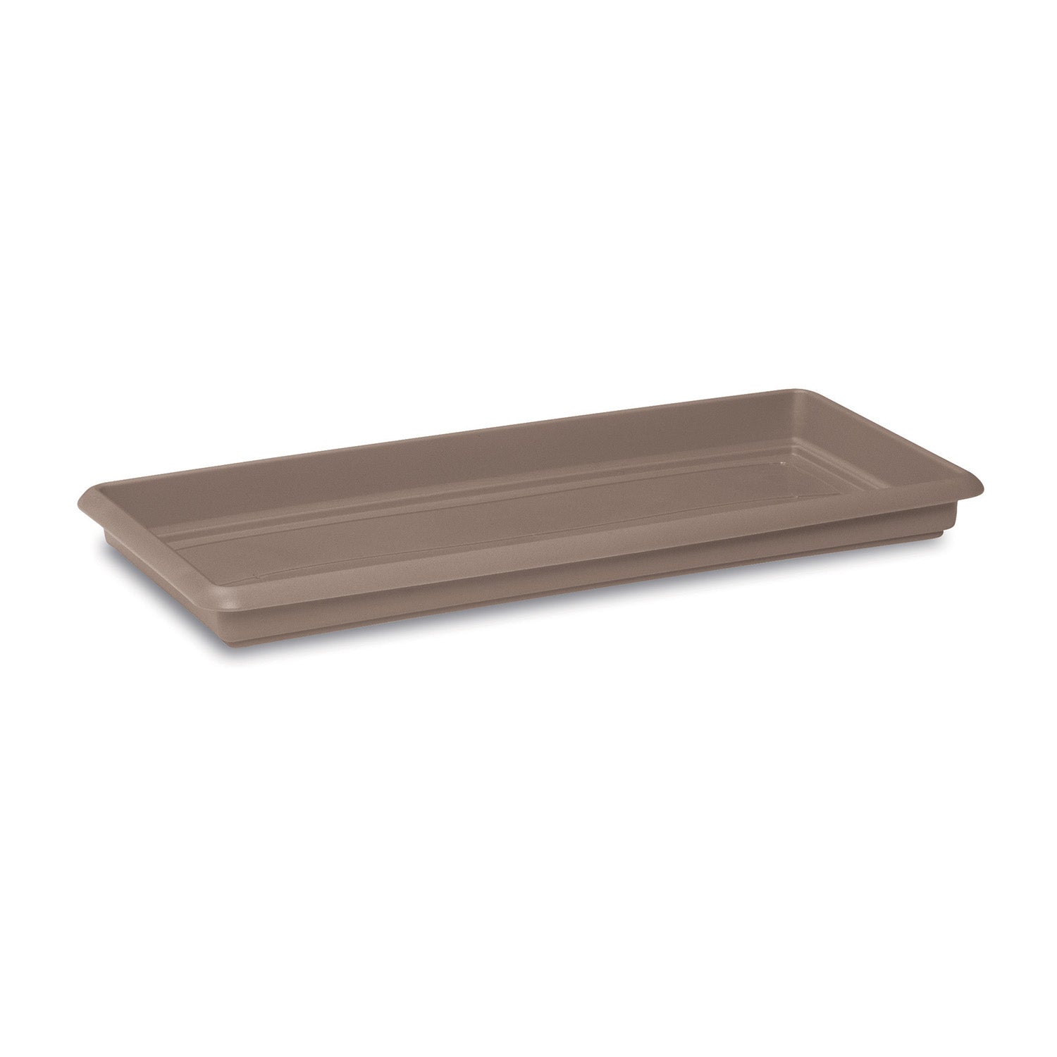 STEFANPLAST - Sottocassetta Maxi Rettangolare Linea Mediterraneo Tortora 80 cm - h6x80x33 cm